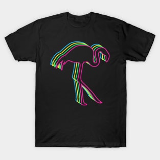 Flamingo 80s Neon T-Shirt